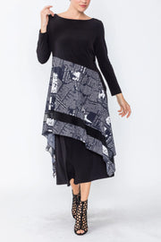 IC Collection Dress - 4506D - BLACK