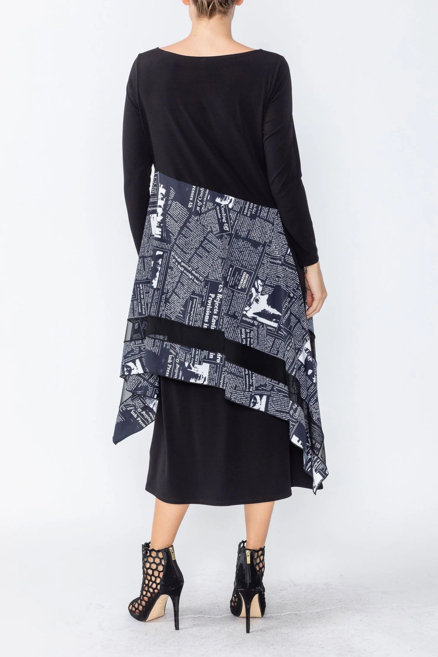 IC Collection Dress - 4506D - BLACK