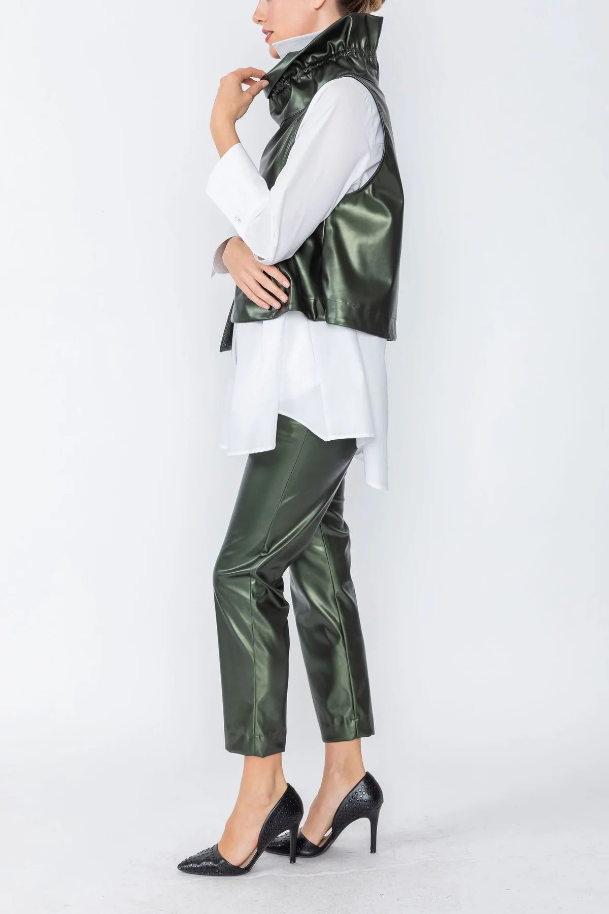 IC Collection Tunic- 4528T- DARK GREEN