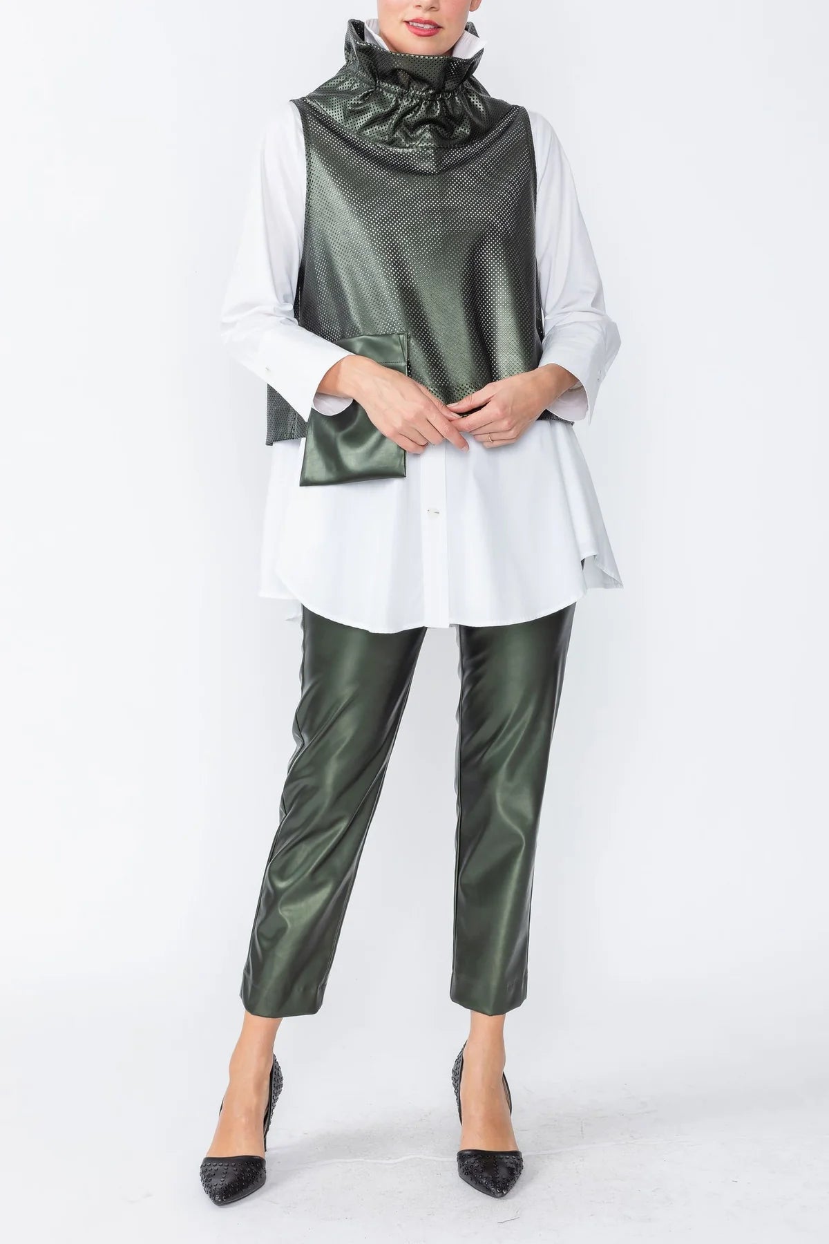 IC Collection Tunic- 4532T- DARK GREEN