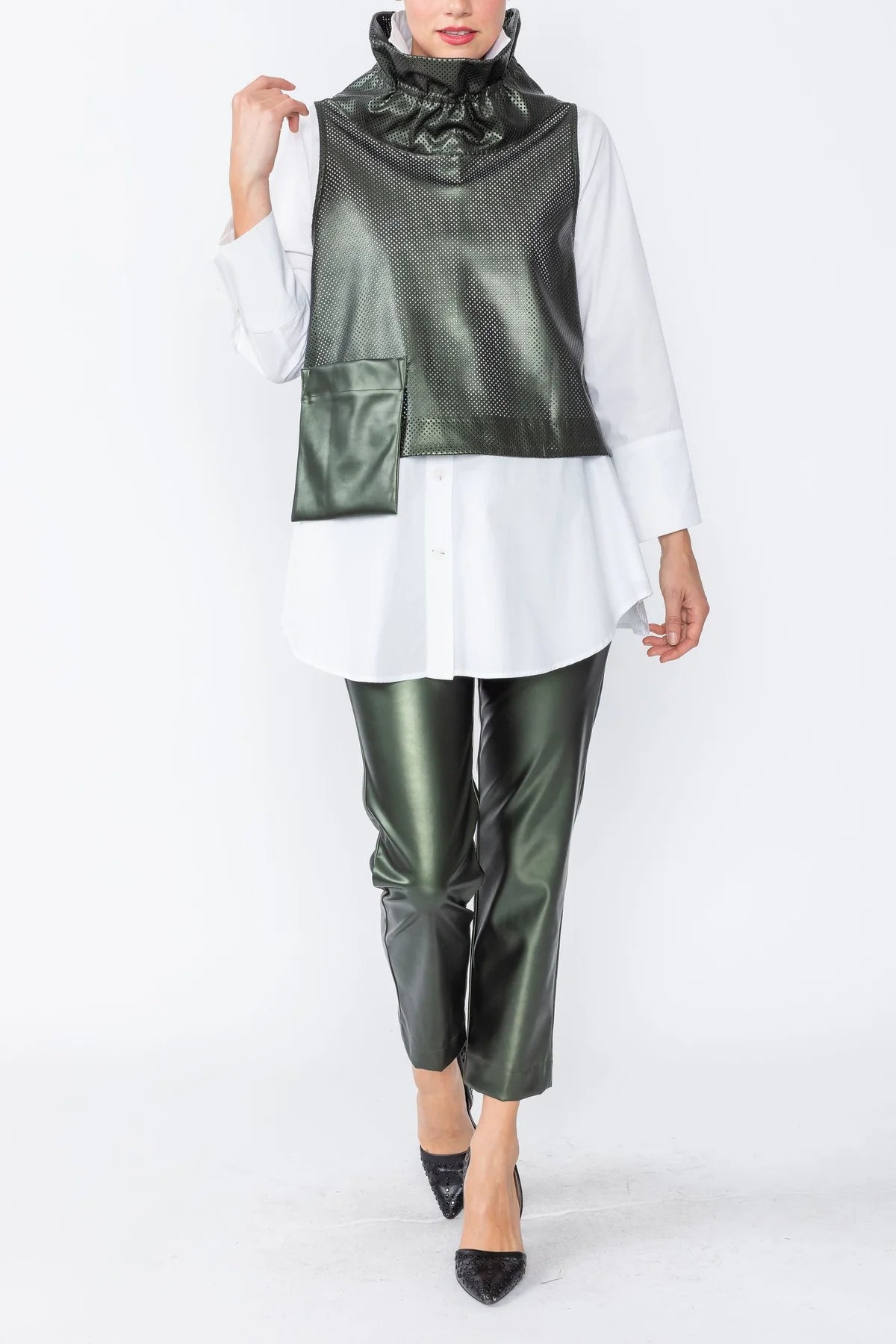 IC Collection Tunic- 4532T- DARK GREEN