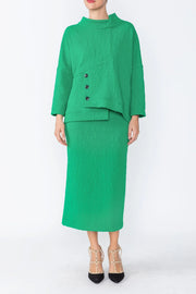 IC Collection Tunic- 4554T- GREEN AND BLACK