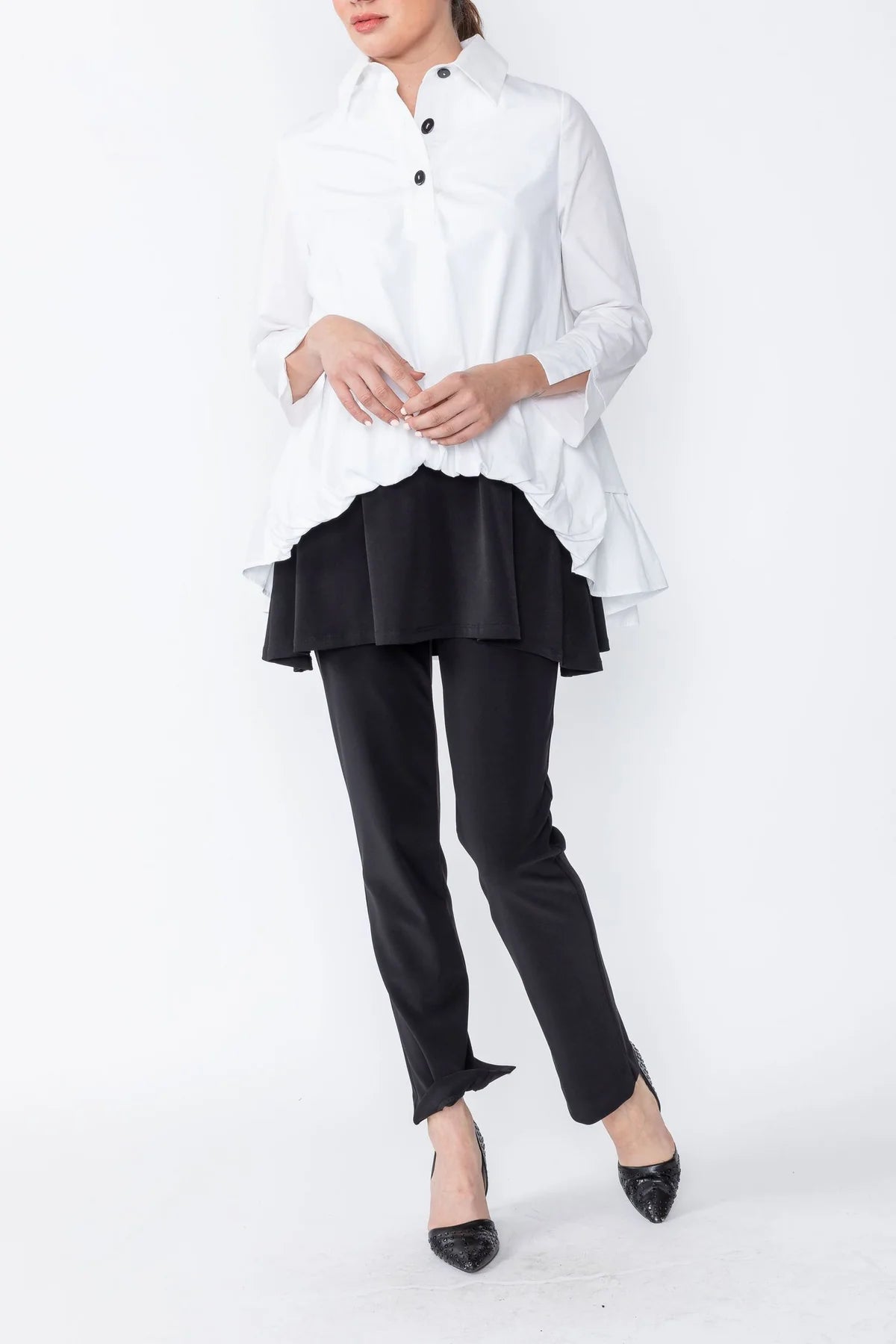 IC Collection Tunic- 4571T- WHITE