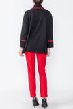 IC Collection Jacket - 4586J - BLACK AND RED