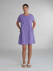 CUT LOOSE - Graffiti Floral Shift Dress - 4630285
