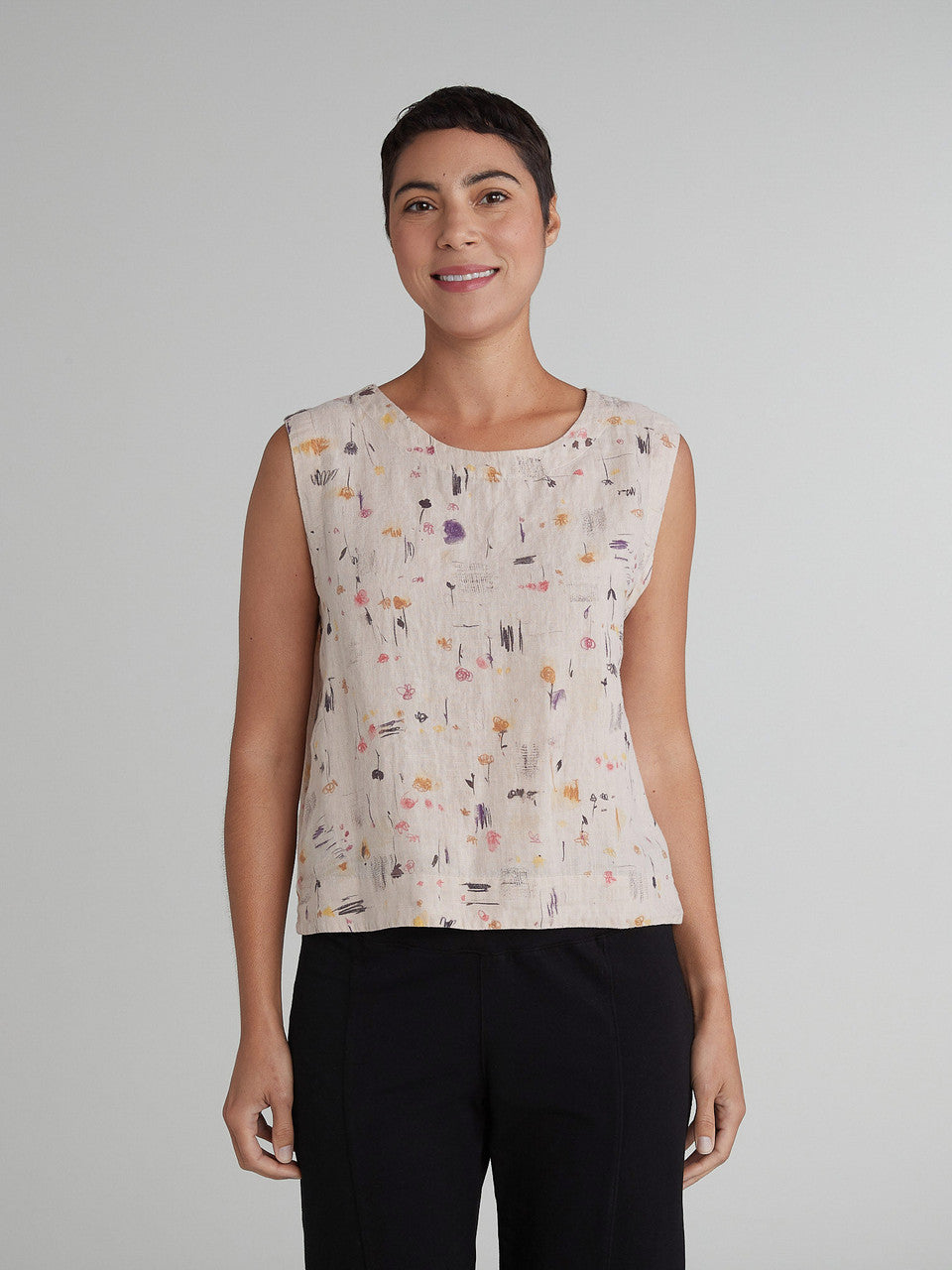 CUT LOOSE - Graffiti Floral Wide Facing Shell - 4635331