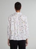 CUT LOOSE - Graffiti Floral Crop Shirt - 4636806Sp