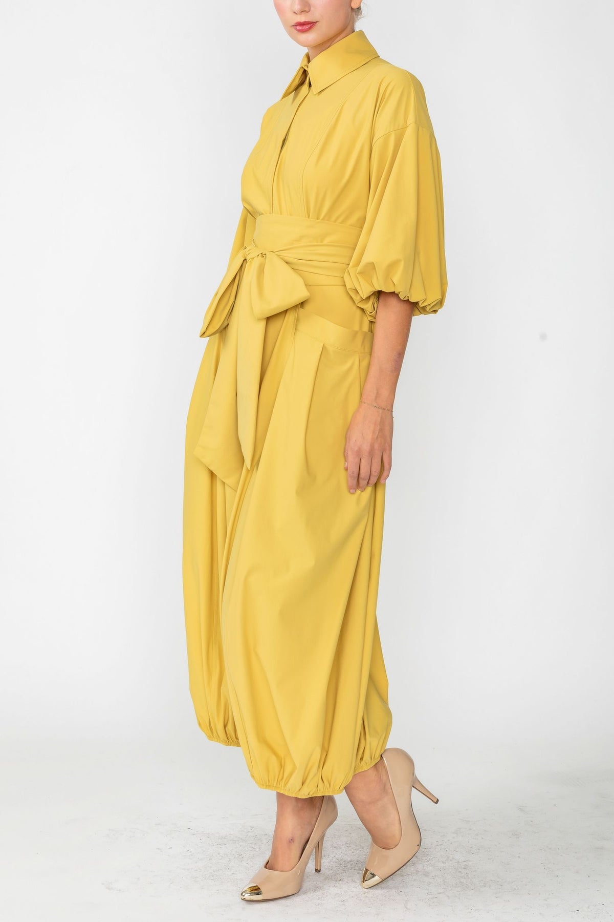 IC COLLECTION Jump Suit - 4637JS - MUSTARD