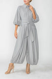 IC COLLECTION Jumpsuit- 4637JS- GRAY