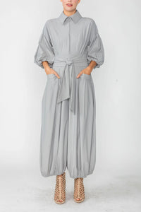 IC COLLECTION Jumpsuit- 4637JS- GRAY