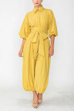 IC COLLECTION Jumpsuit- 4637JS- MUSTARD