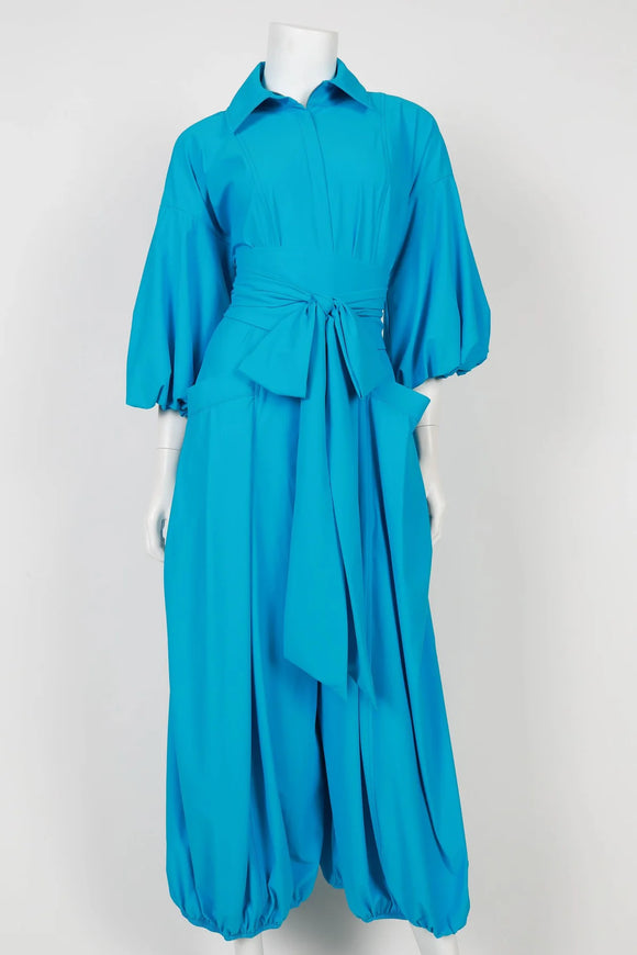 IC COLLECTION Jumpsuit- 4637JS- TURQUOISE