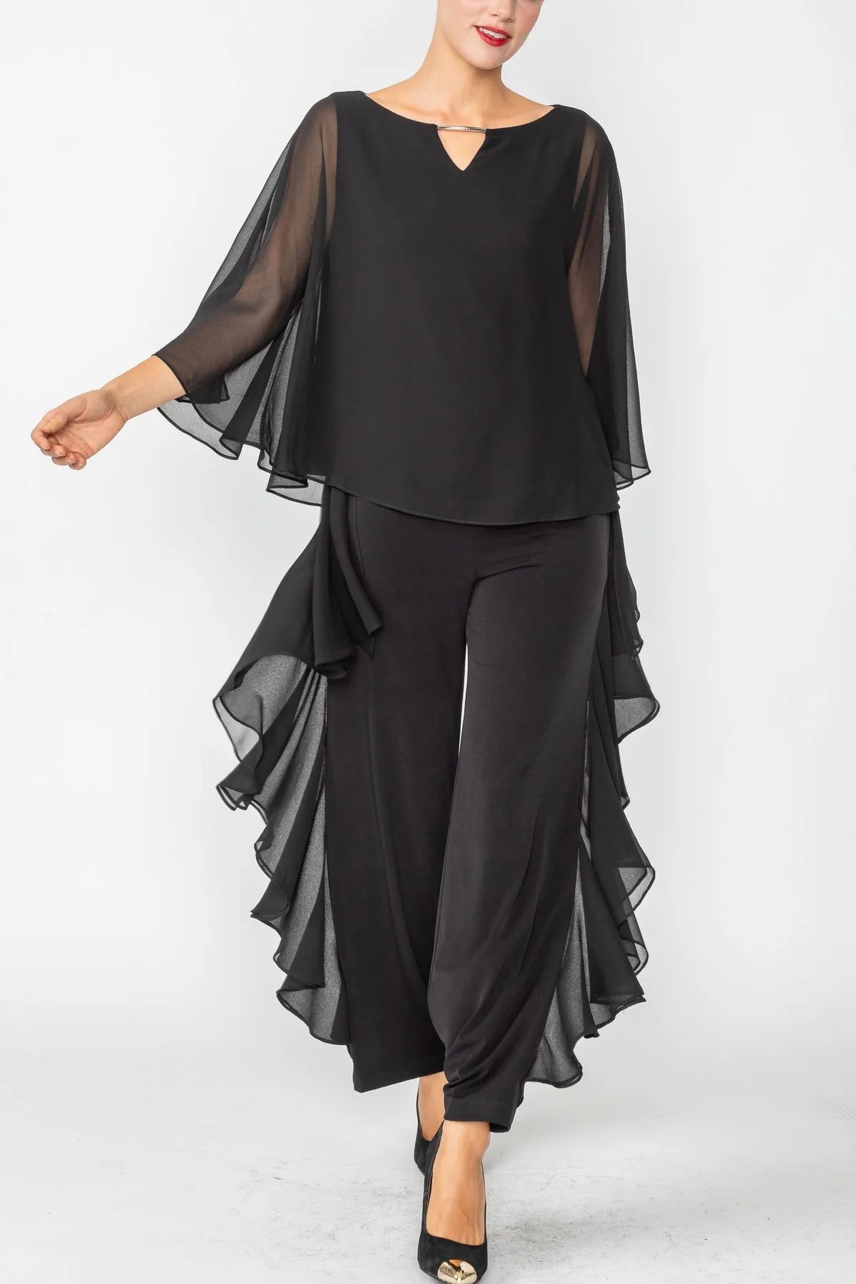 IC COLLECTION Top- 4645T- BLACK