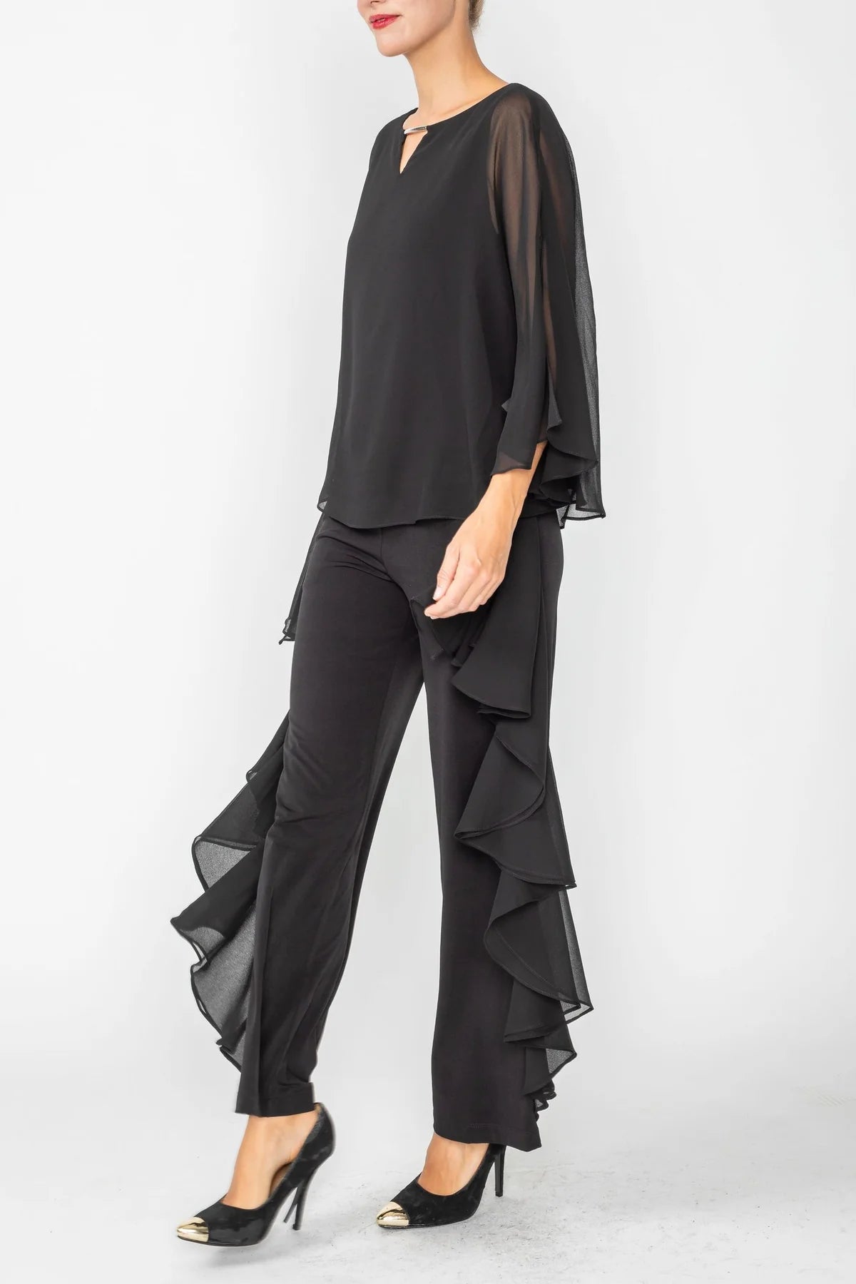 IC COLLECTION Top- 4645T- BLACK