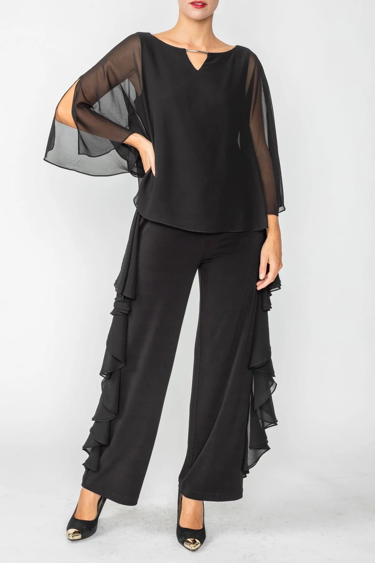 IC COLLECTION Top- 4645T- BLACK