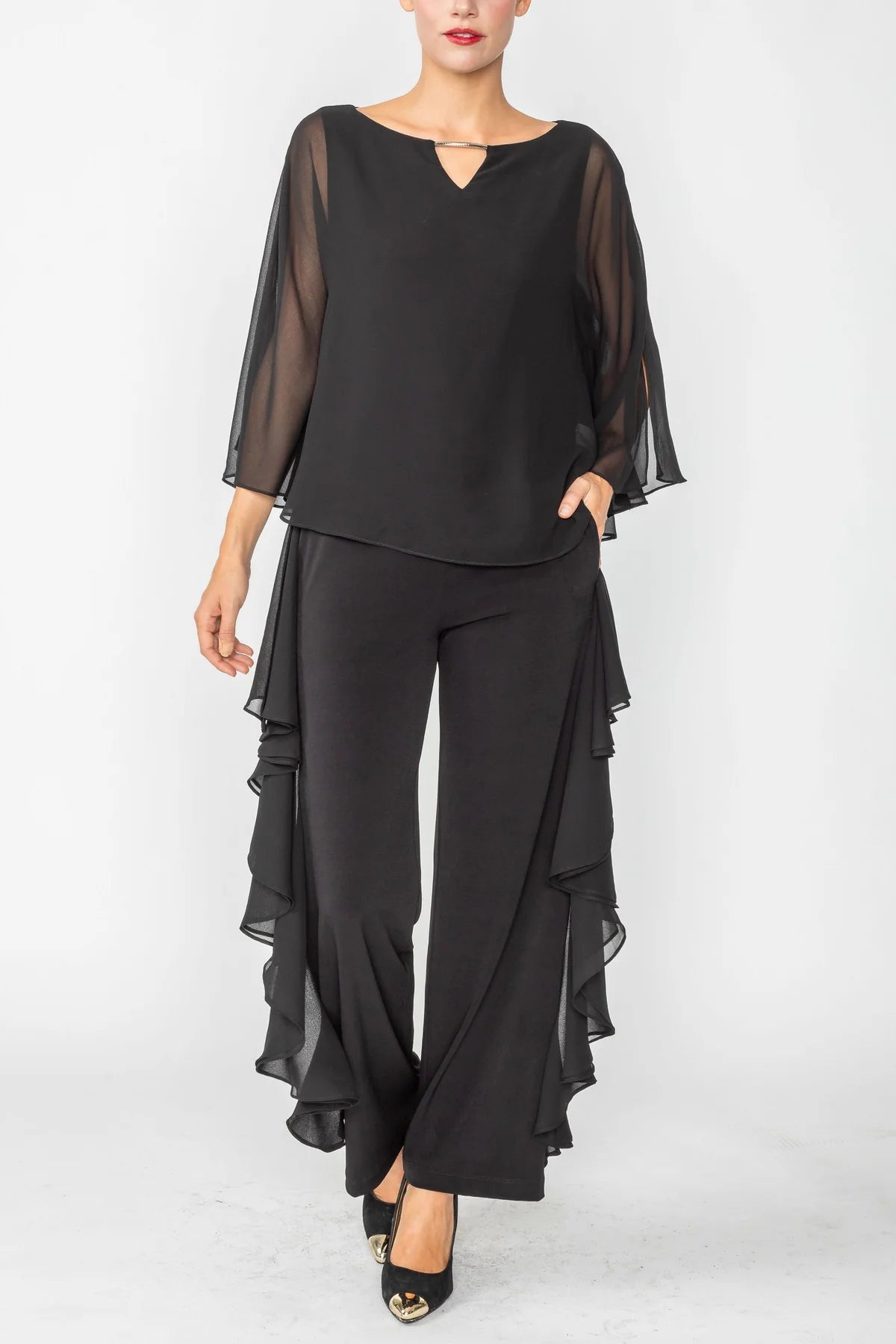 IC COLLECTION Top- 4645T- BLACK