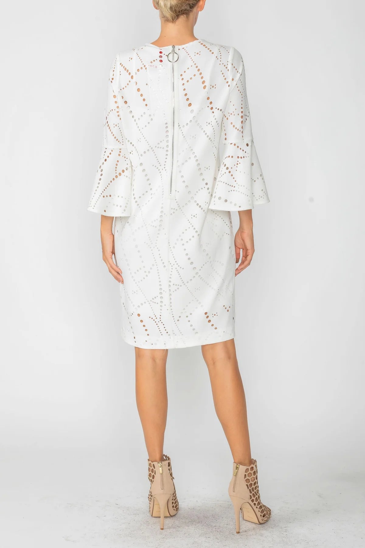 IC COLLECTION Dress- 4652D- WHITE