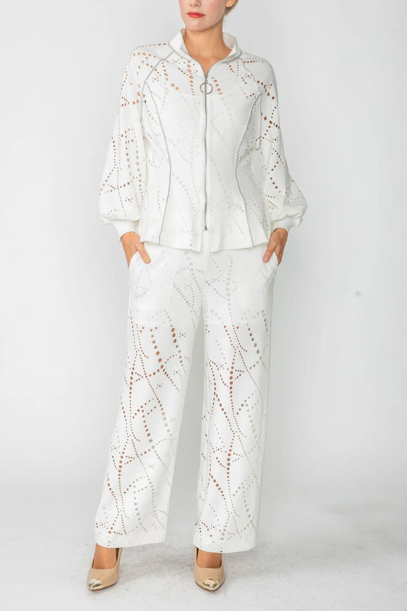 IC COLLECTION Jacket- 4653J- WHITE