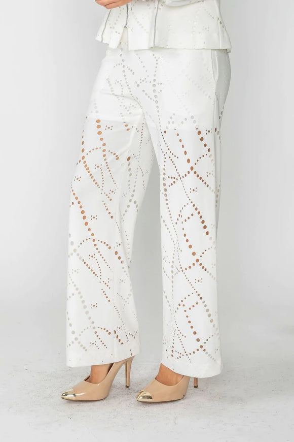 IC COLLECTION Pant- 4654P- WHITE