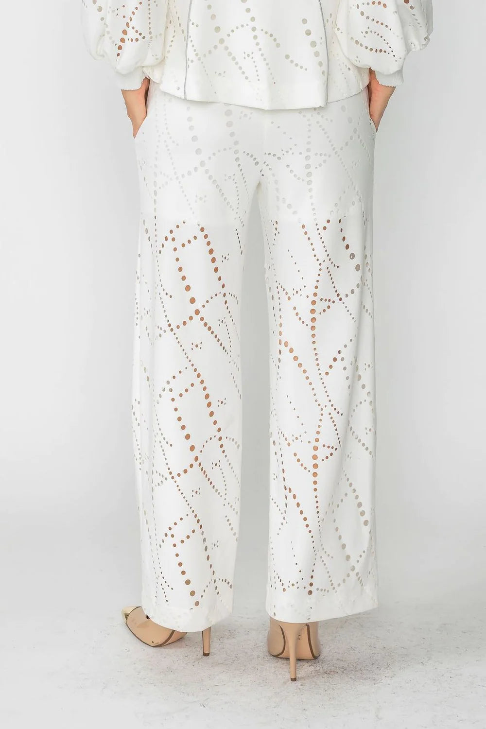 IC COLLECTION Pant- 4654P- WHITE
