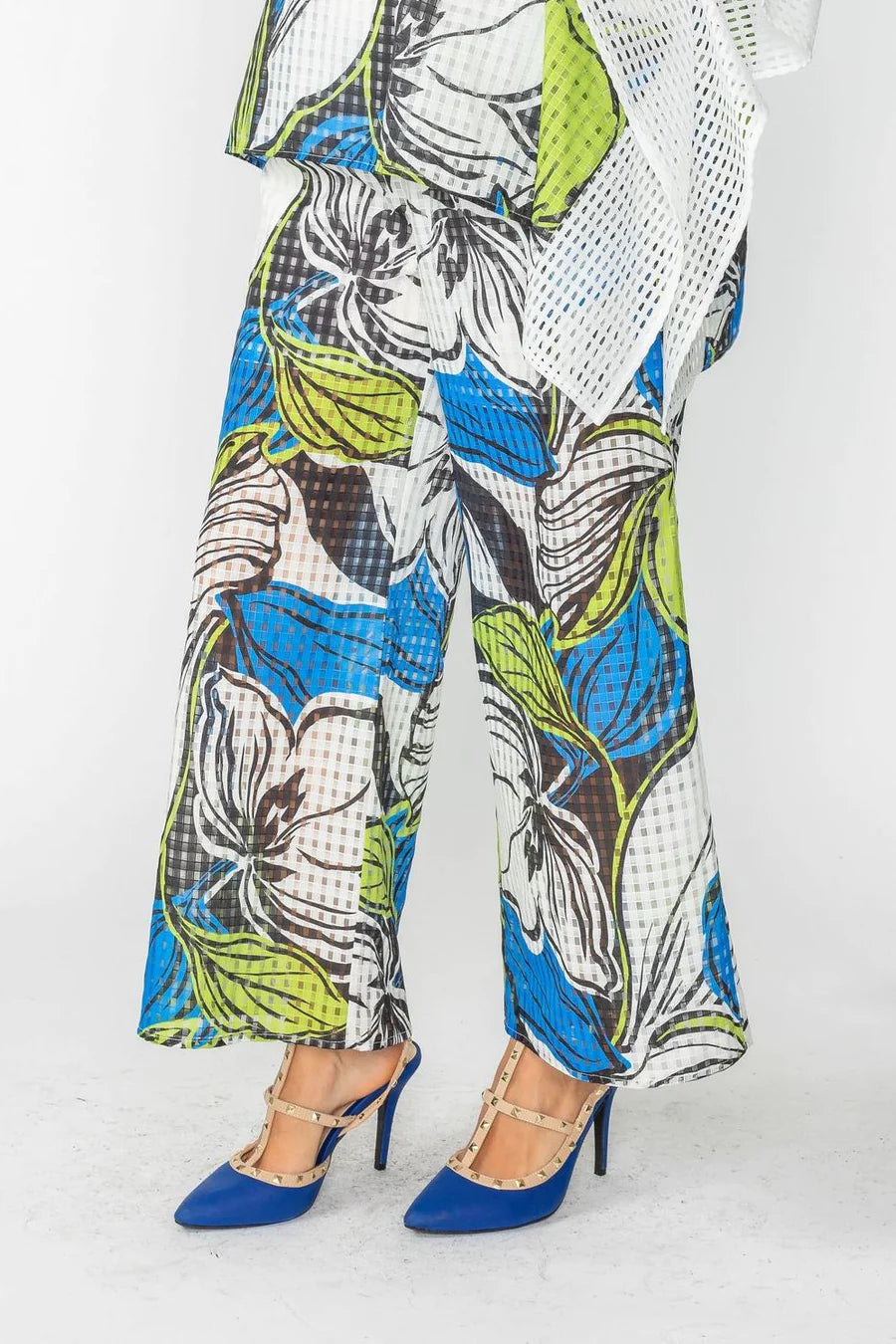 IC COLLECTION Pant- 4665P- BLUE