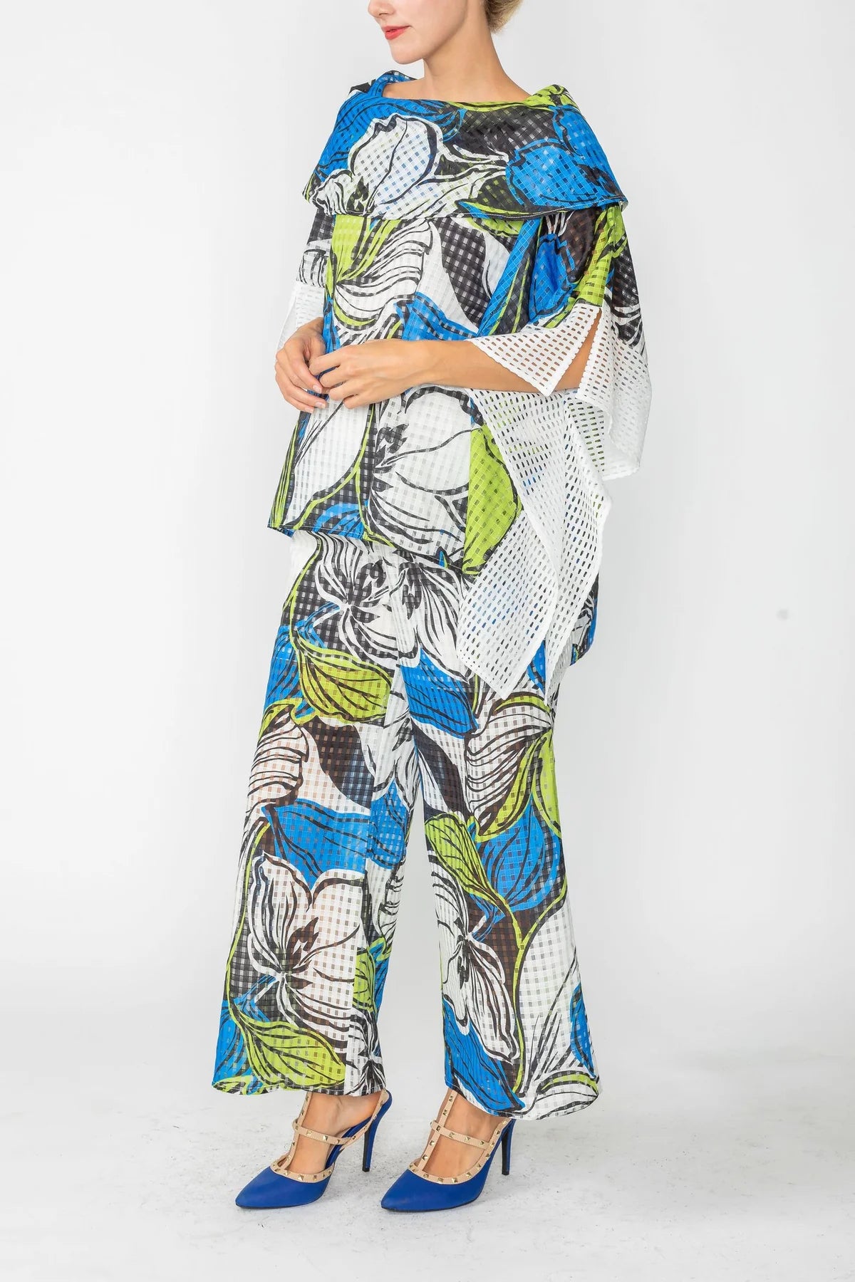 IC COLLECTION Top- 4667T- BLUE