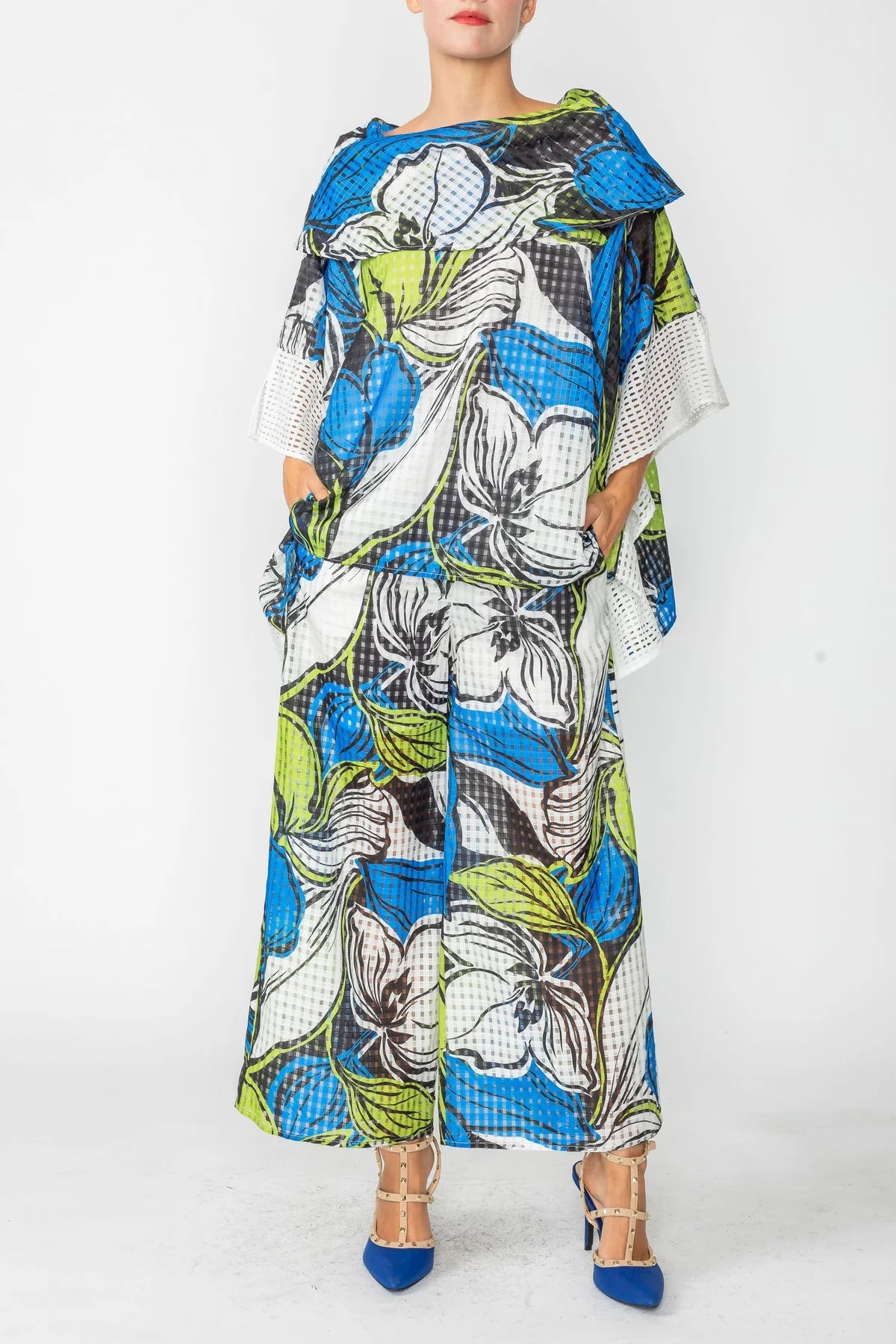IC COLLECTION Top- 4667T- BLUE