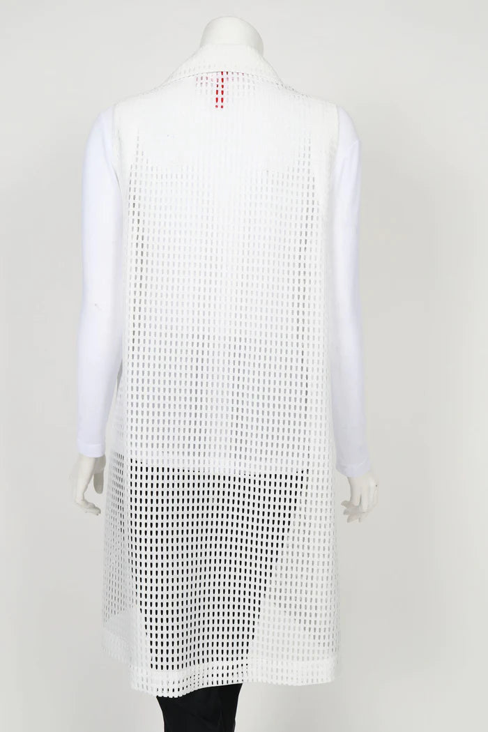 IC COLLECTION Vest- 4671V- WHITE