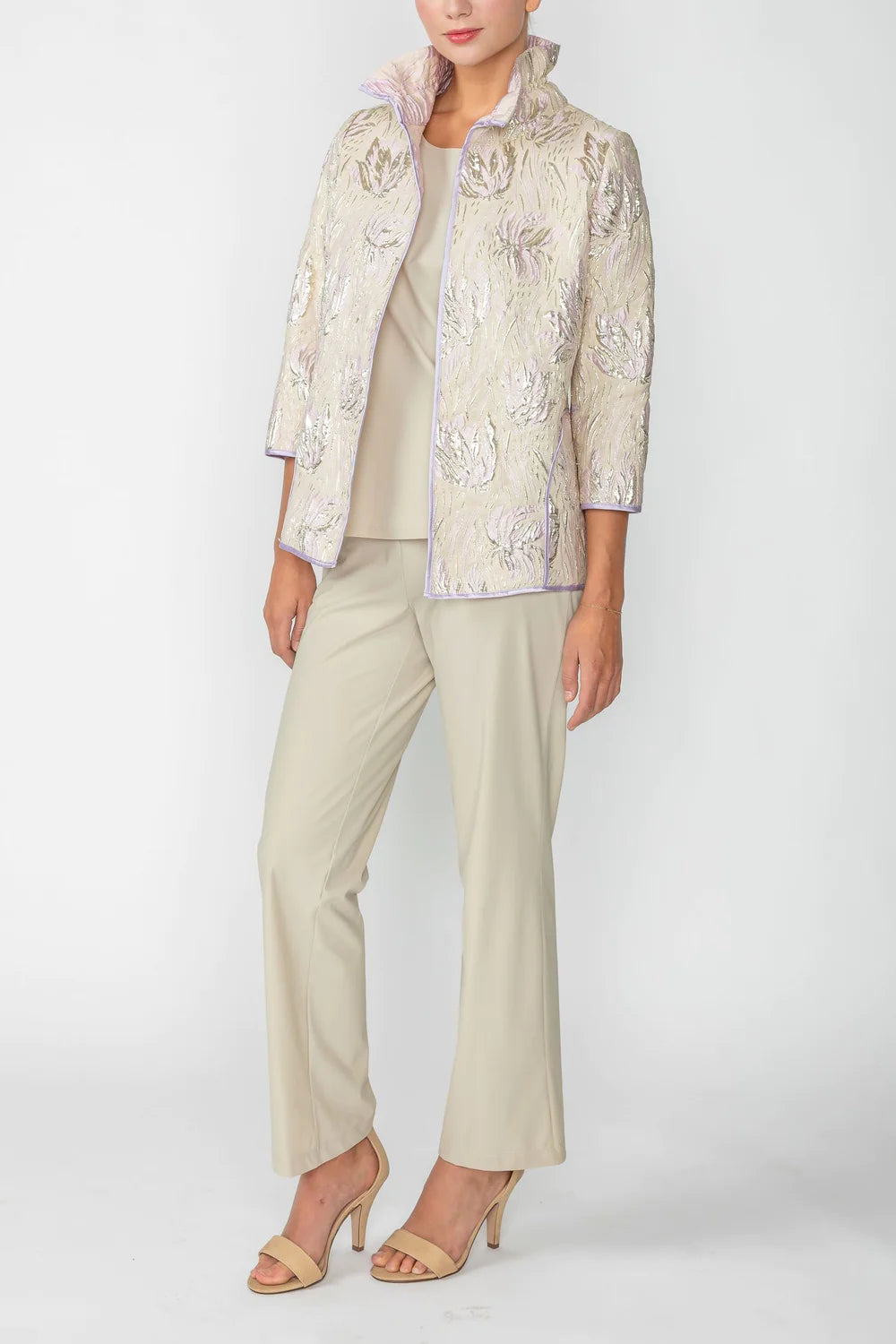 IC COLLECTION Jacket- 4672J- CHAMPAGNE