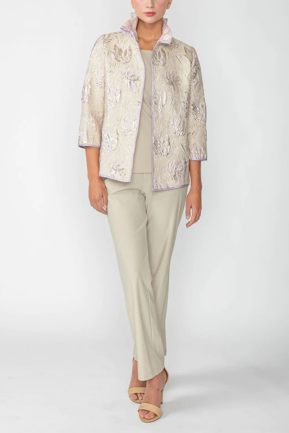 IC COLLECTION Jacket- 4672J- CHAMPAGNE