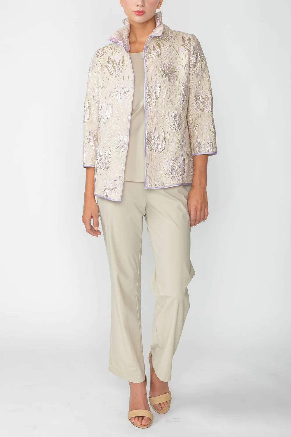 IC COLLECTION Jacket- 4672J- CHAMPAGNE