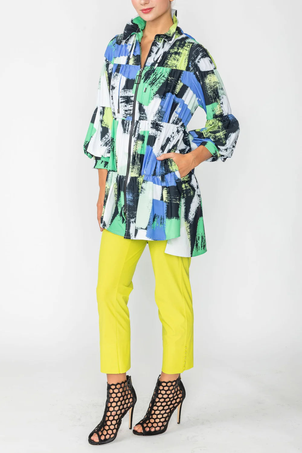 IC COLLECTION Jacket- 4679J- GREEN