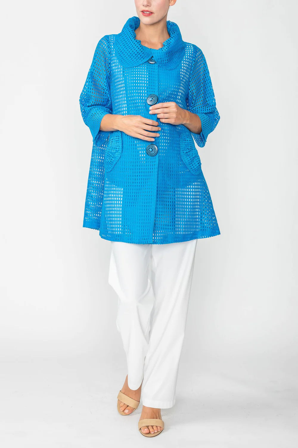 IC COLLECTION Jacket- 4682J- BLUE