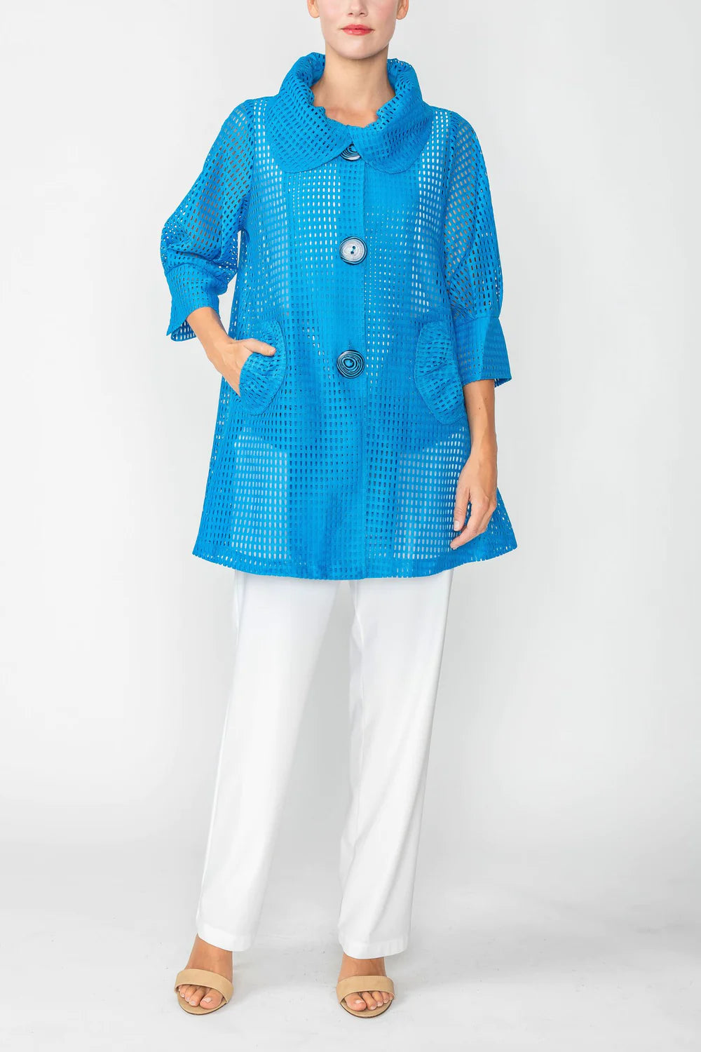 IC COLLECTION Jacket- 4682J- BLUE