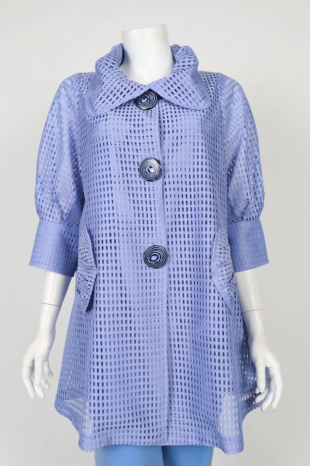 IC COLLECTION Jacket- 4682J- PERIWINKLE
