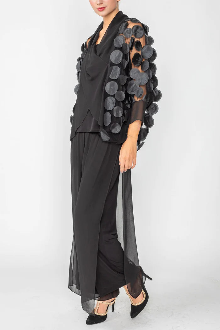 IC COLLECTION Top - 4684T - BLACK