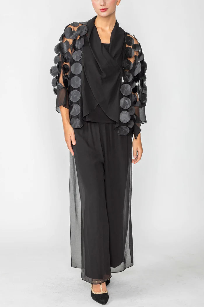 IC COLLECTION Top - 4684T - BLACK