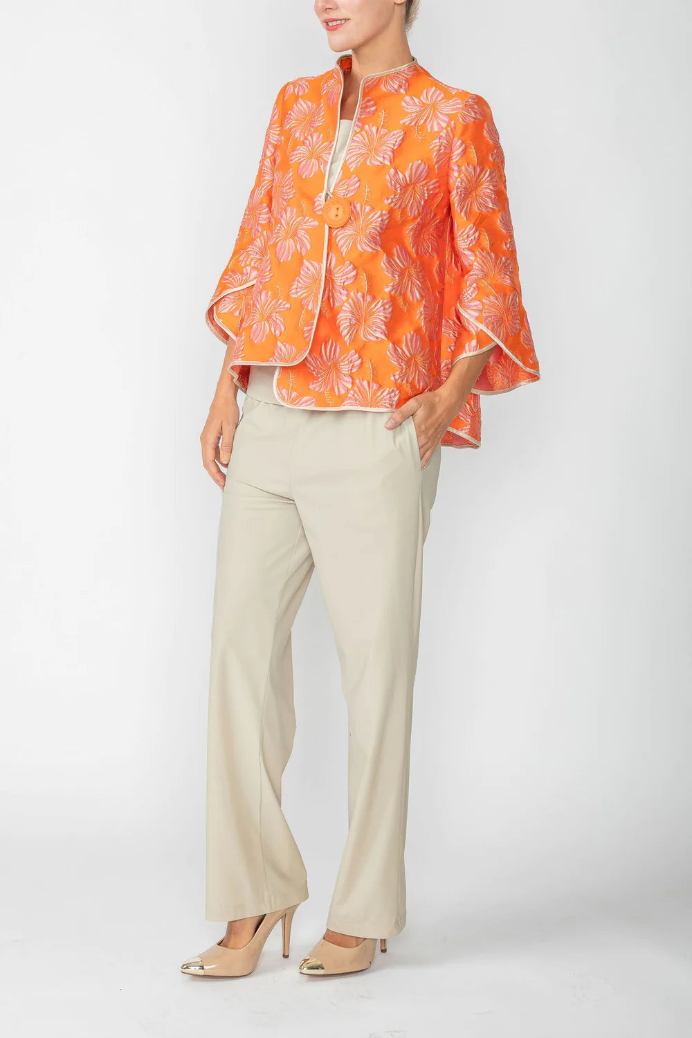 IC COLLECTION Jacket- 4688J- ORANGE
