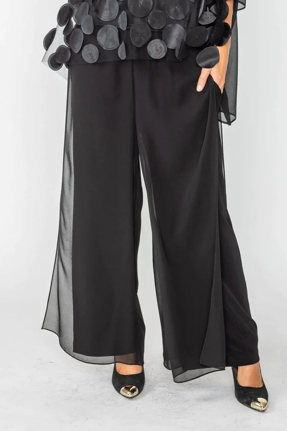 IC COLLECTION Pant- 4690P- BLACK