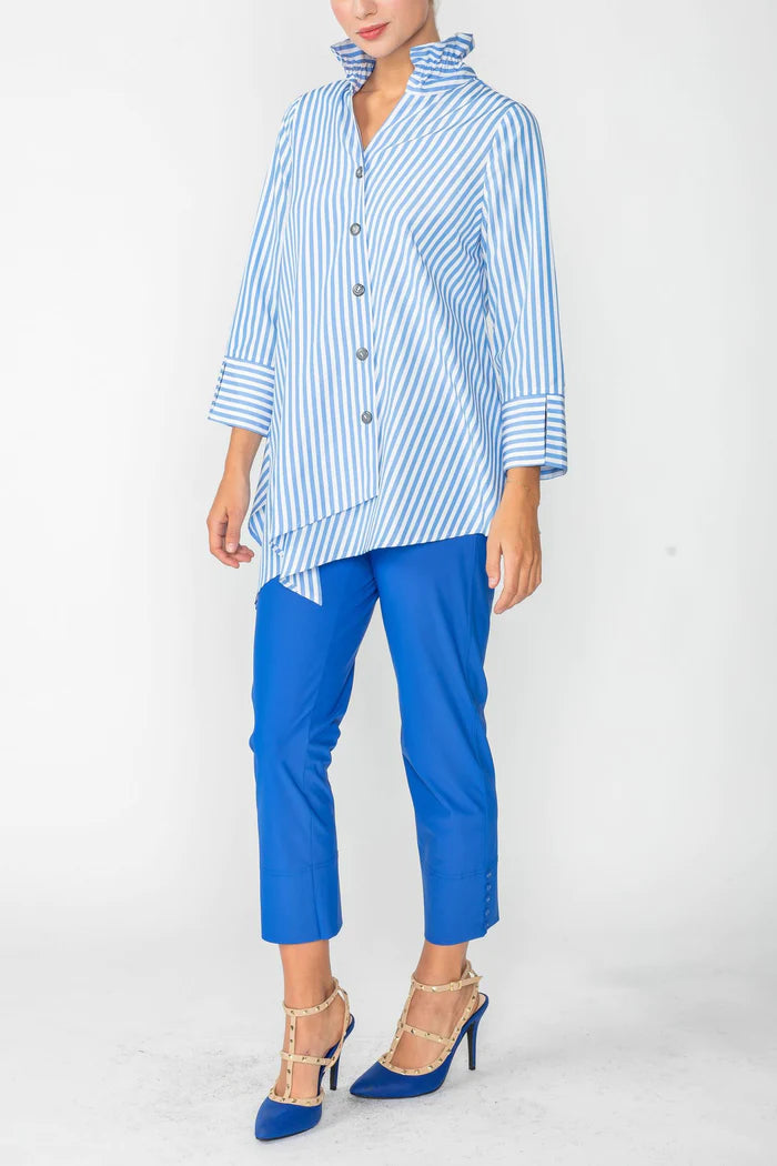 IC COLLECTION Blouse- 4692B- BLUE