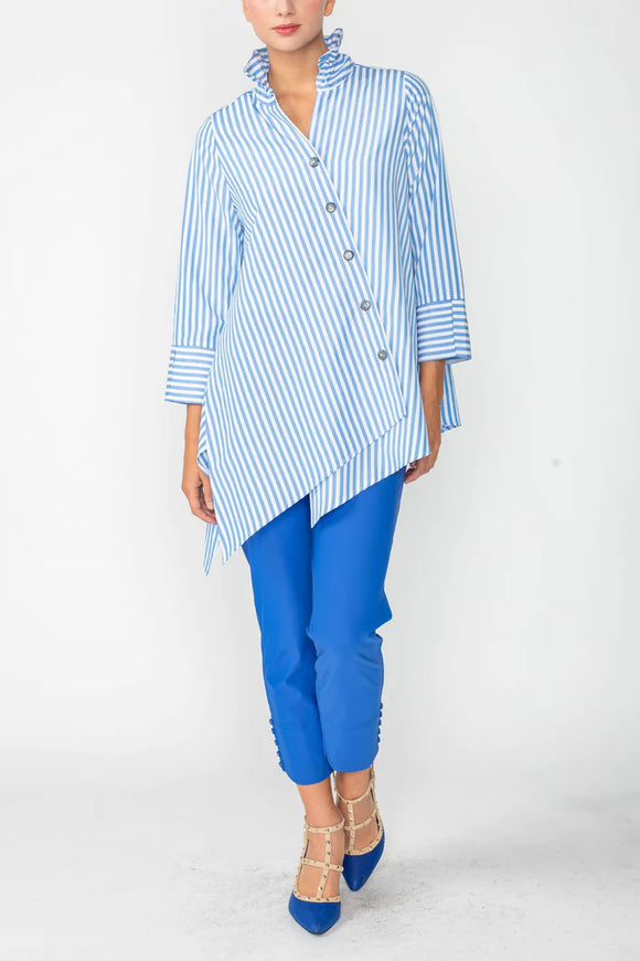 IC COLLECTION Blouse- 4692B- BLUE