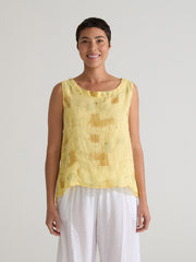 CUT LOOSE - Brush Stroke Shirt Tail Tank - 4695728