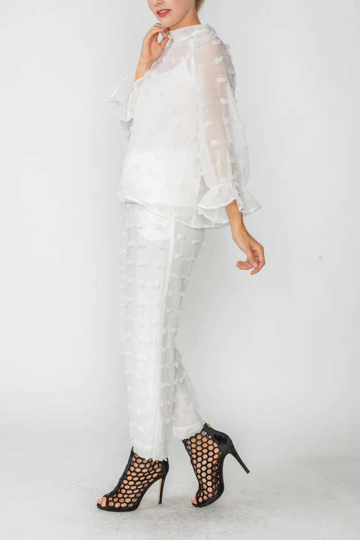 IC COLLECTION Top- 4697T- WHITE