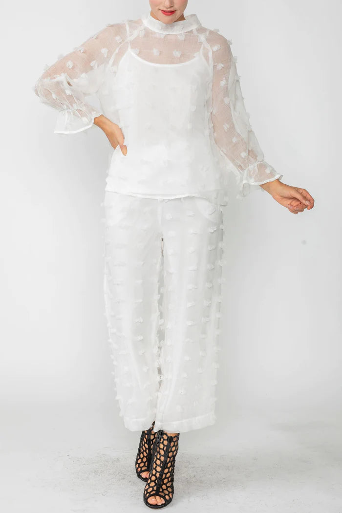 IC COLLECTION Top- 4697T- WHITE