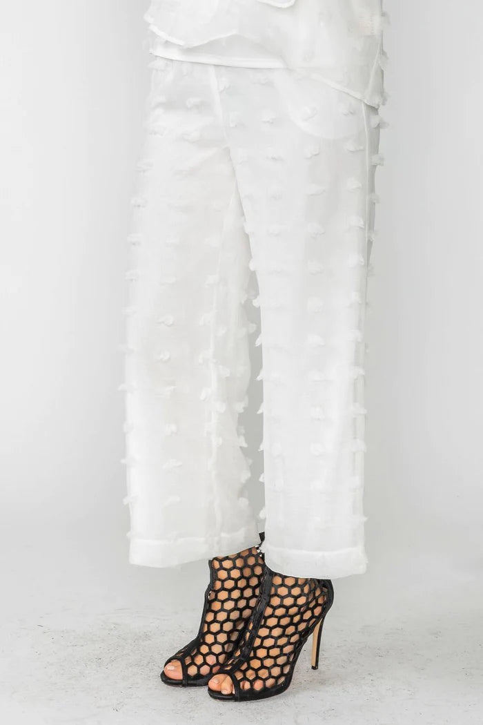 IC COLLECTION Pant- 4698P- WHITE