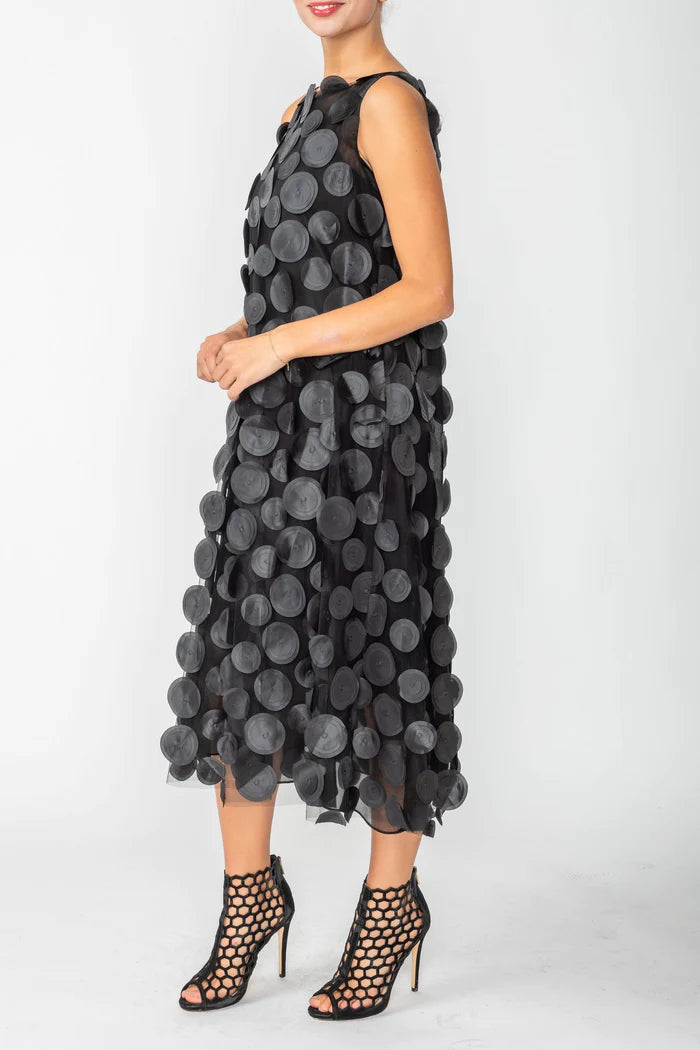 IC COLLECTION Dress- 4699D- BLACK