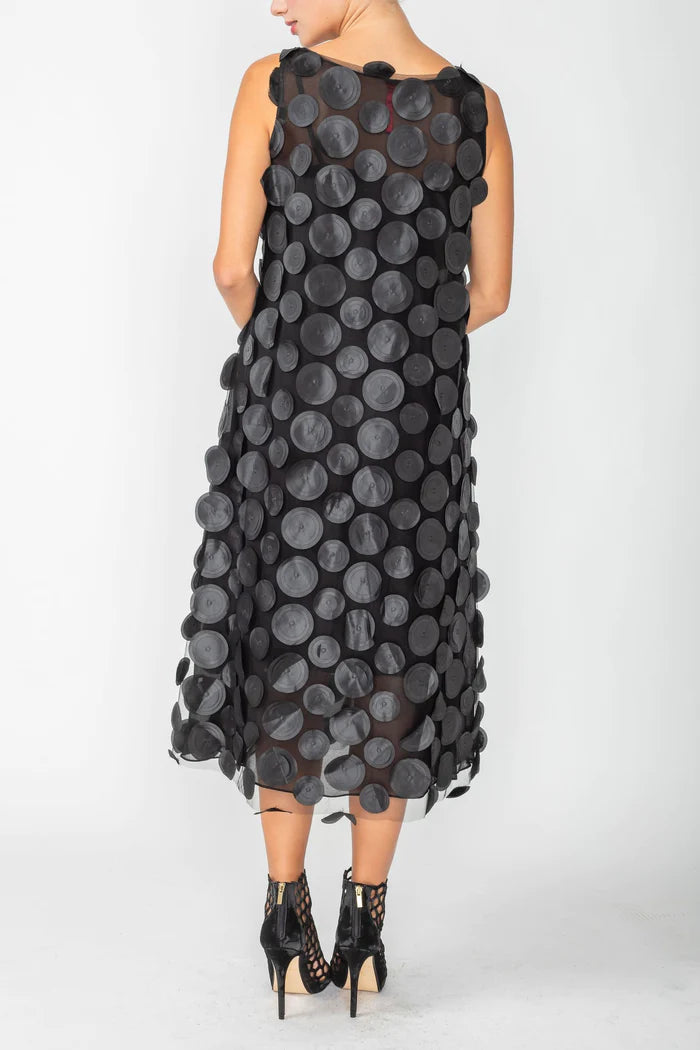 IC COLLECTION Dress- 4699D- BLACK