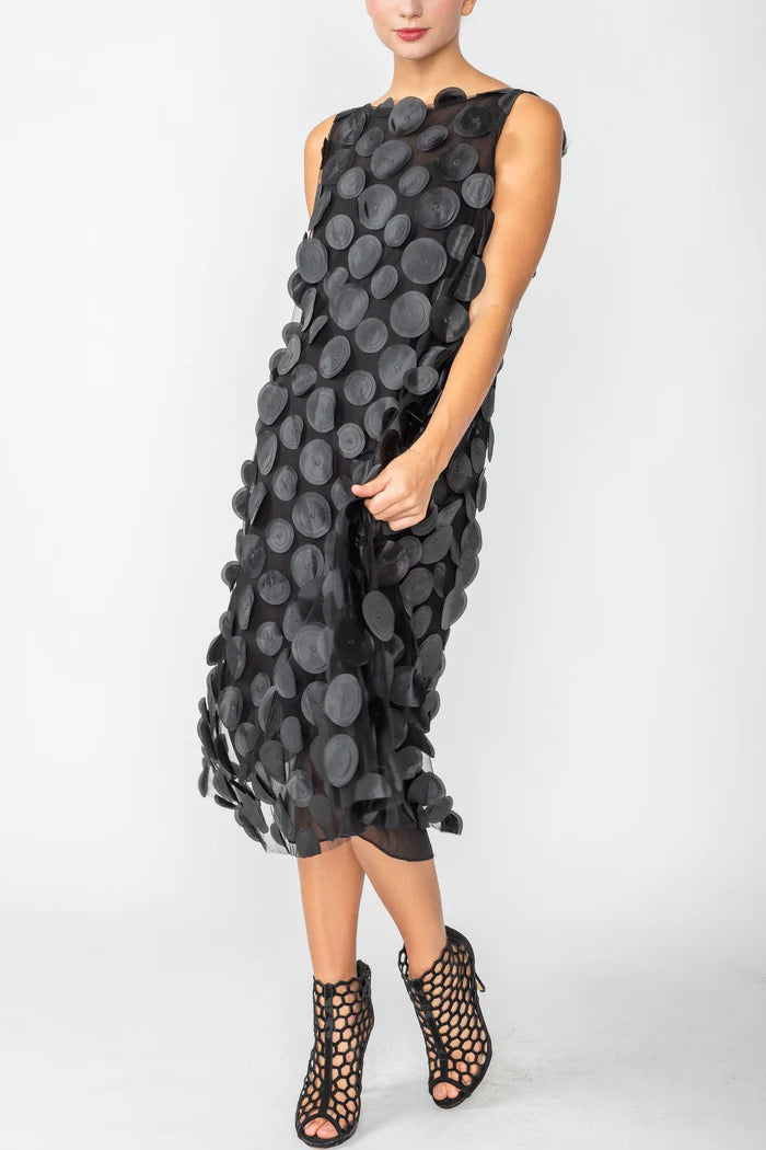 IC COLLECTION Dress- 4699D- BLACK