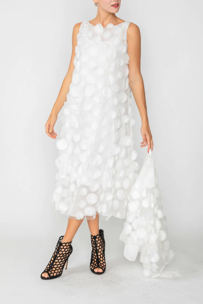 IC COLLECTION Dress- 4699D- WHITE