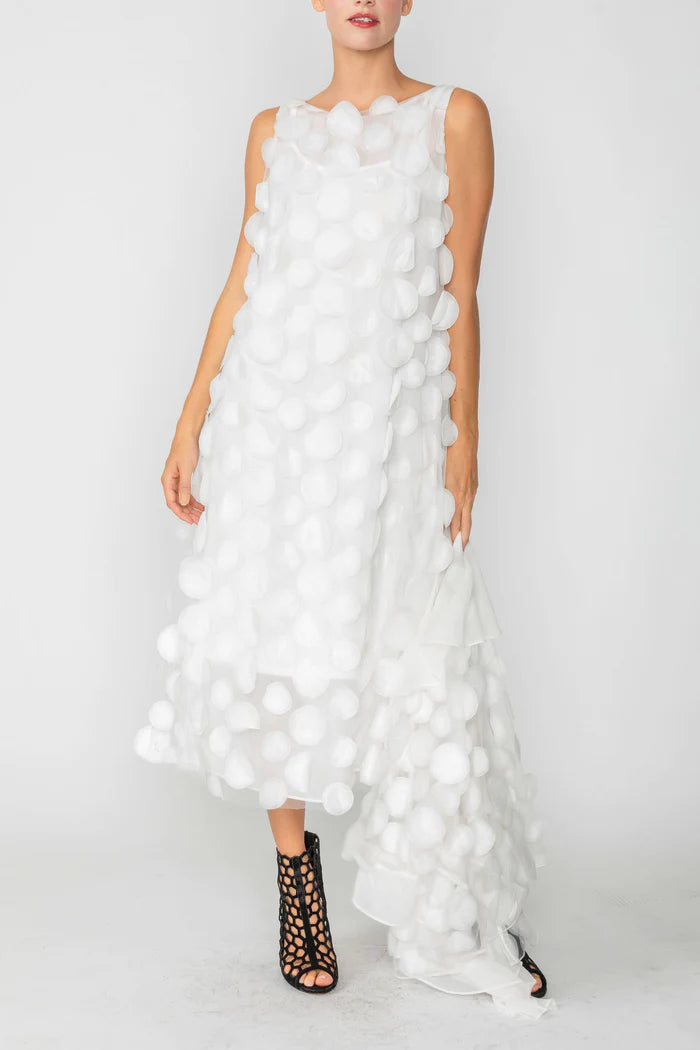 IC COLLECTION Dress- 4699D- WHITE